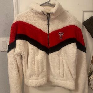 Cropped zip up